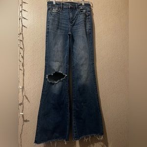 High rise flair jeans
